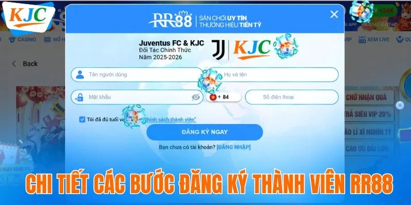 RR88 | Trang Chủ Giải Trí An Toàn & Uy Tín Hàng Đầu Châu Á 7 Chi tiết các bước đăng ký thành viên RR88